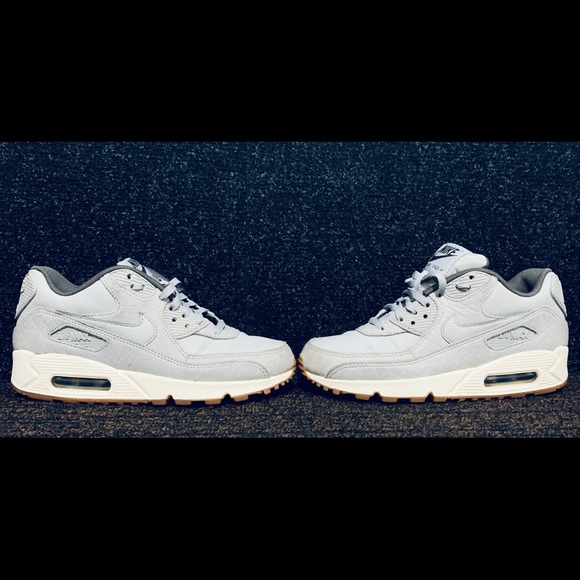 (SOLD-eb) Nike Air Max 90 • Premium Wolf Grey - Picture 7 of 11